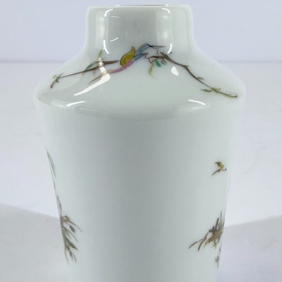 Raynaud & Co Limoges Porcelain Bud Vase Hand Painted Asian Scene Miniature Decor - Picture 2 of 12